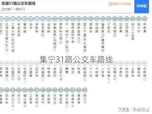 集宁31路公交车路线