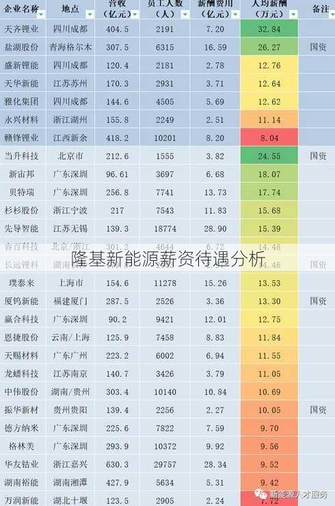 隆基新能源薪资待遇分析