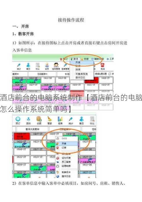 酒店前台的电脑系统制作【酒店前台的电脑怎么操作系统简单吗】