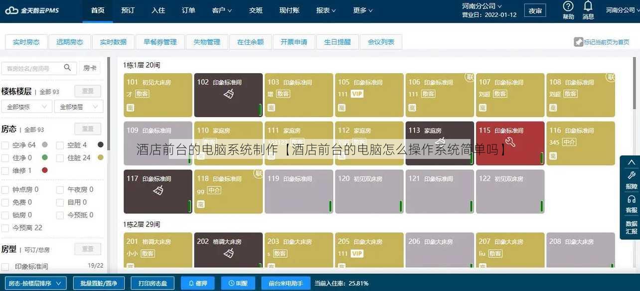酒店前台的电脑系统制作【酒店前台的电脑怎么操作系统简单吗】