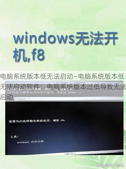 电脑系统版本低无法启动—电脑系统版本低无法启动软件：电脑系统版本过低导致无法启动