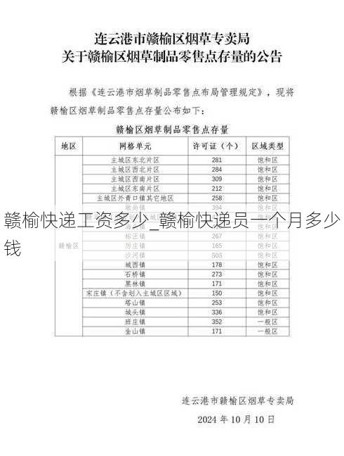 赣榆快递工资多少_赣榆快递员一个月多少钱