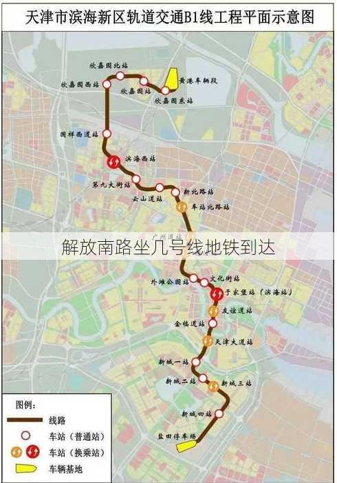 解放南路坐几号线地铁到达