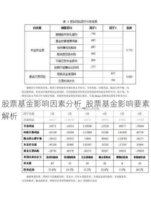 股票基金影响因素分析_股票基金影响要素解析