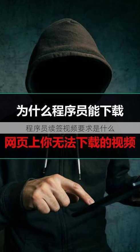 程序员续签视频要求是什么