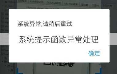 系统提示函数异常处理