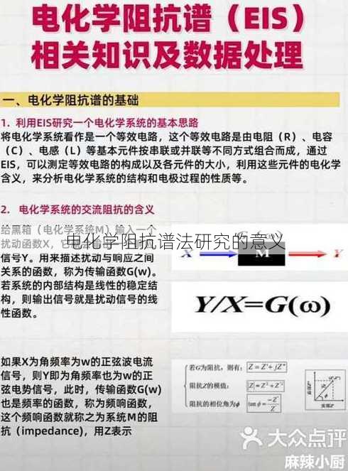 电化学阻抗谱法研究的意义