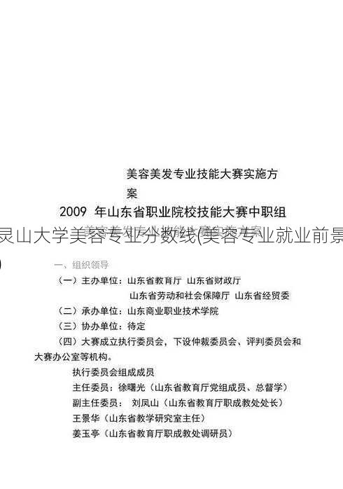 灵山大学美容专业分数线(美容专业就业前景)