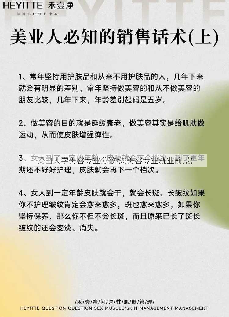 灵山大学美容专业分数线(美容专业就业前景)