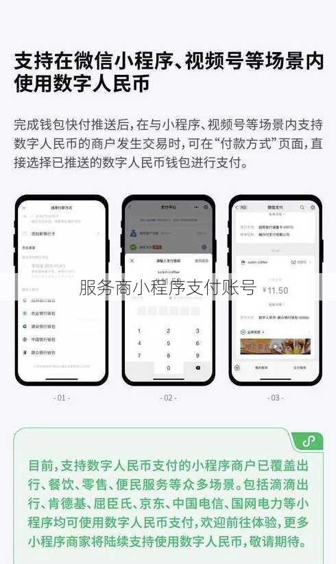 服务商小程序支付账号
