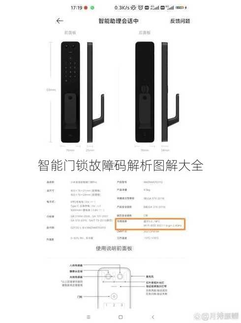 智能门锁故障码解析图解大全