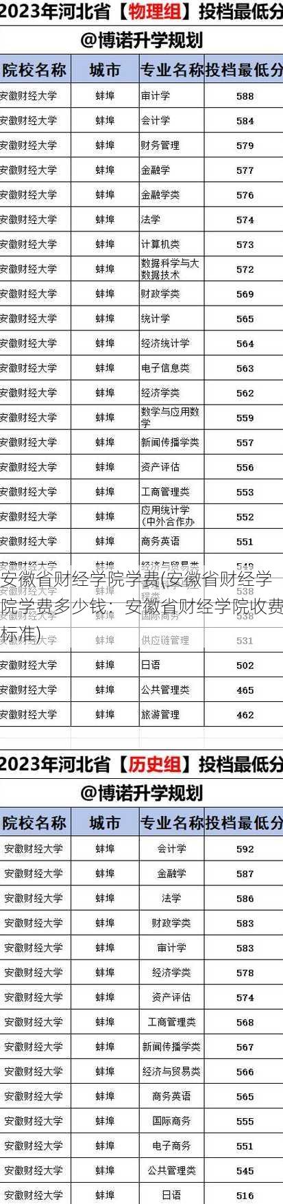 安徽省财经学院学费(安徽省财经学院学费多少钱：安徽省财经学院收费标准)