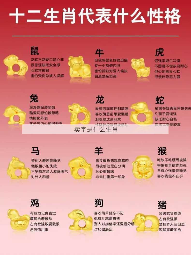 卖字是什么生肖