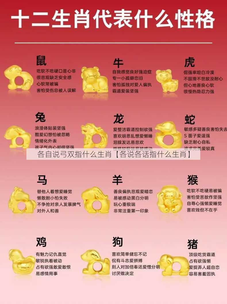 各自说弓双指什么生肖【各说各话指什么生肖】