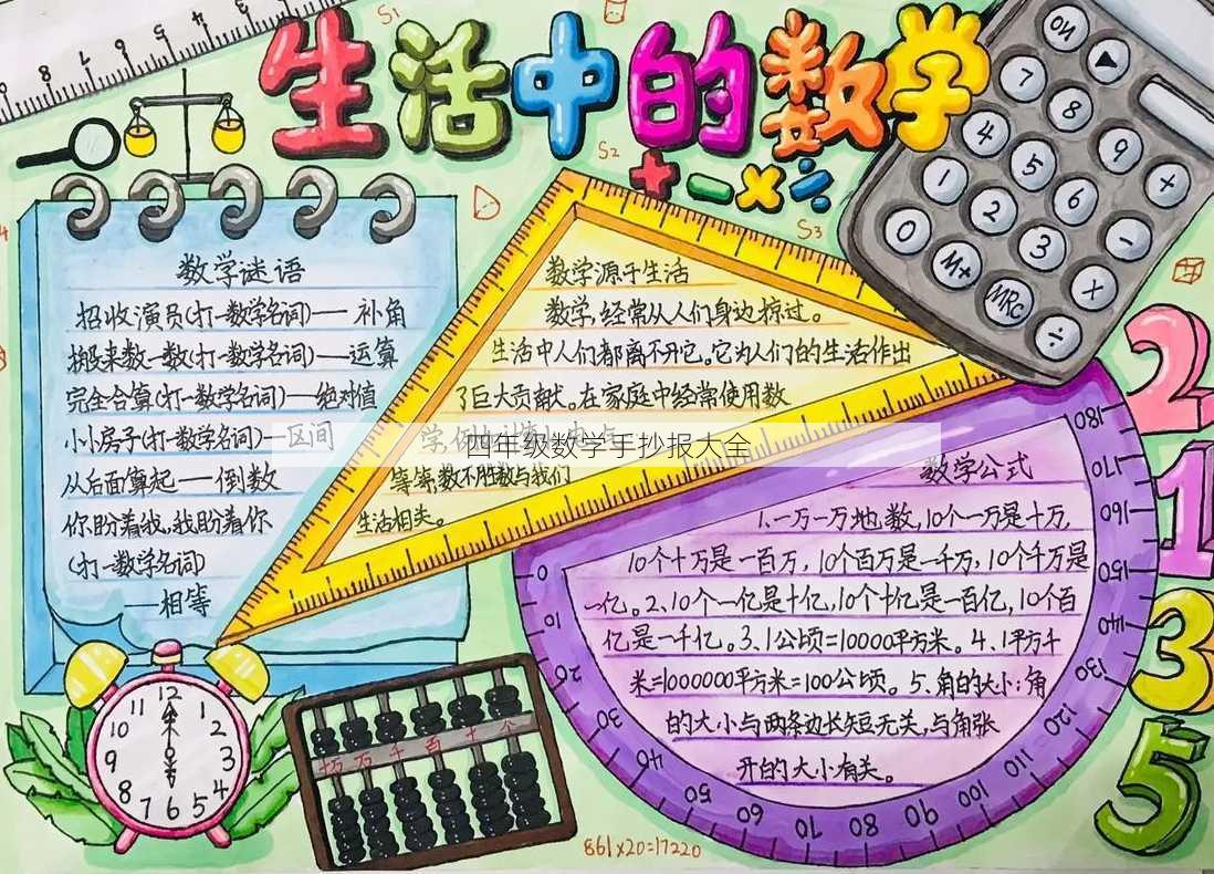 四年级数学手抄报大全