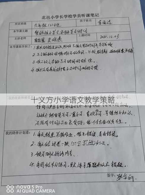 十义方小学语文教学策略