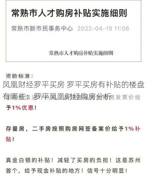 凤凰财经罗平买房 罗平买房有补贴的楼盘有哪些：罗平凤凰财经购房分析