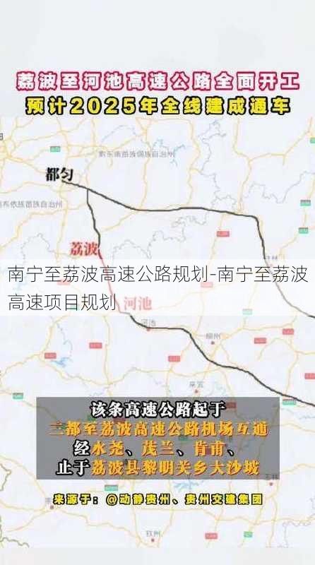 南宁至荔波高速公路规划-南宁至荔波高速项目规划