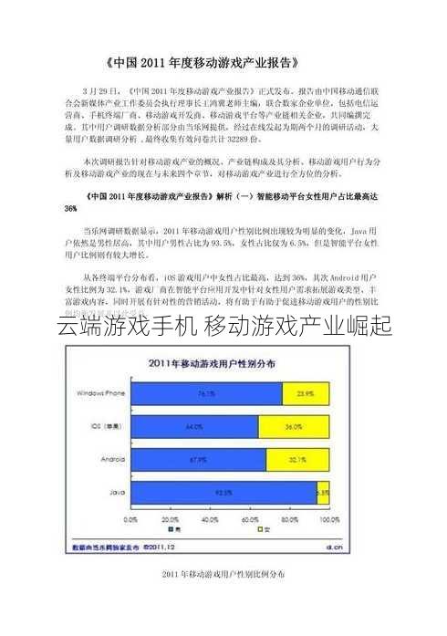 云端游戏手机 移动游戏产业崛起