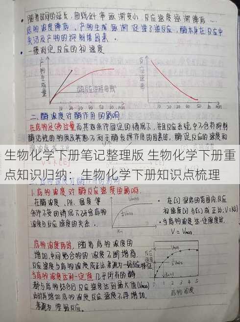 生物化学下册笔记整理版 生物化学下册重点知识归纳：生物化学下册知识点梳理