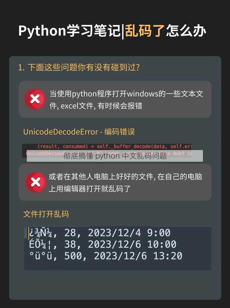 彻底搞懂 python 中文乱码问题