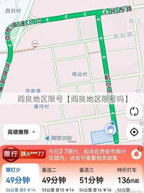 阎良地区限号【阎良地区限号吗】