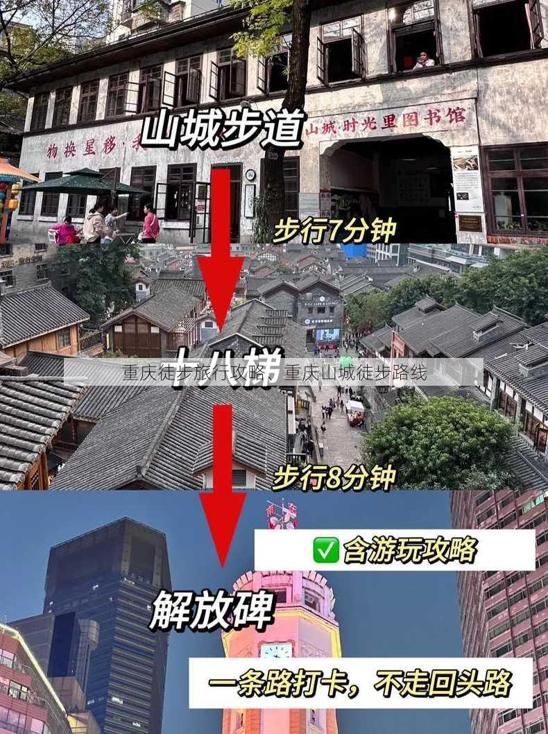 重庆徒步旅行攻略、重庆山城徒步路线