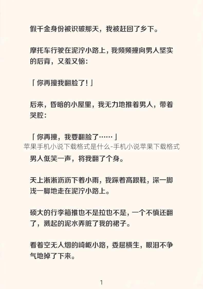 苹果手机小说下载格式是什么-手机小说苹果下载格式