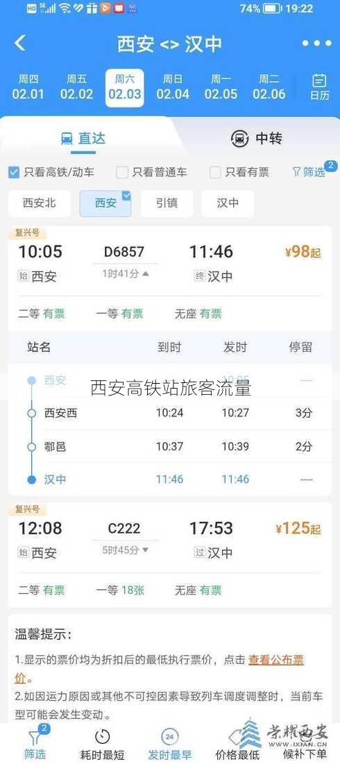 西安高铁站旅客流量