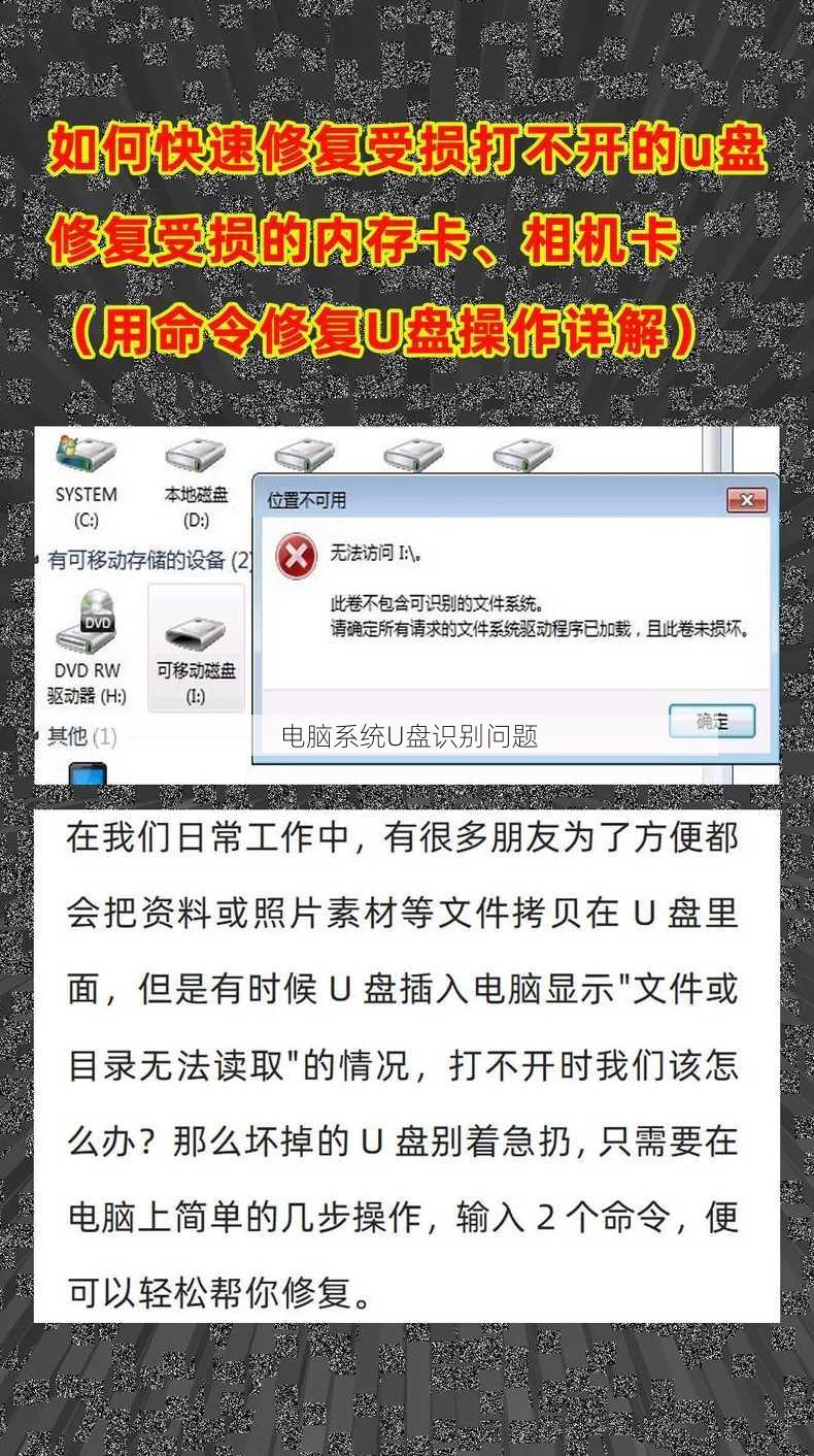 电脑系统U盘识别问题