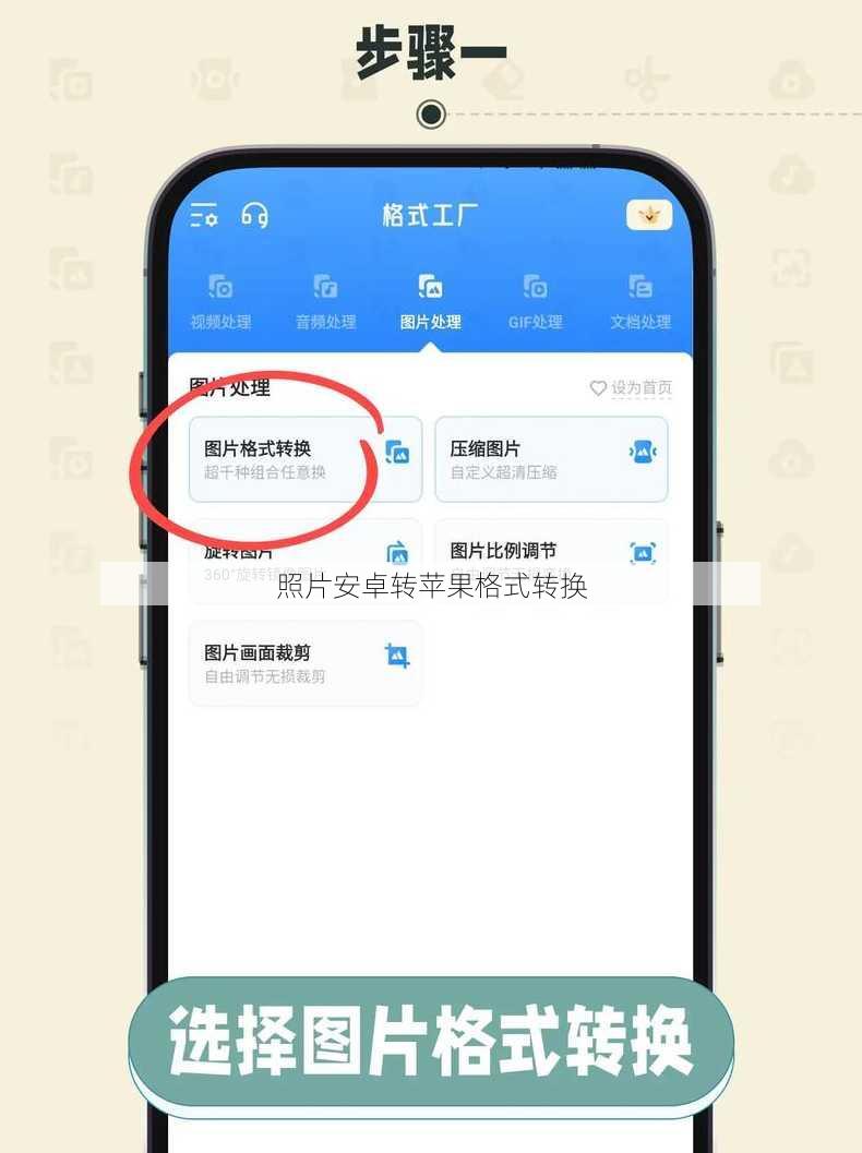 照片安卓转苹果格式转换