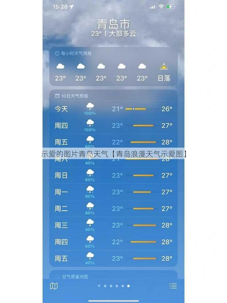 示爱的图片青岛天气【青岛浪漫天气示爱图】