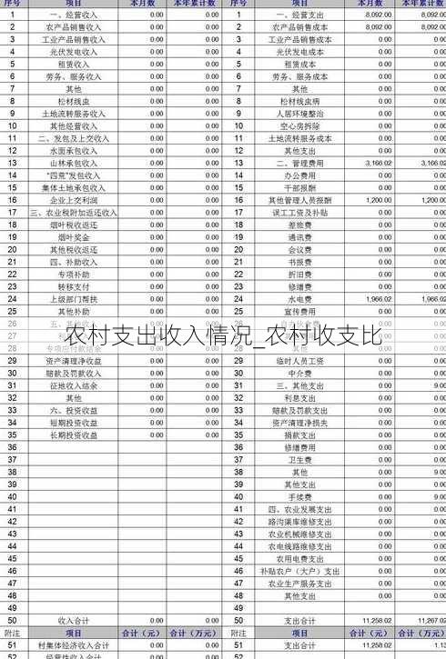 农村支出收入情况_农村收支比