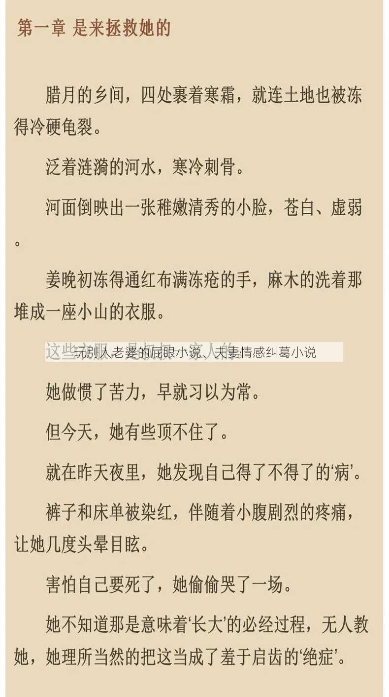 玩别人老婆的屁眼小说、夫妻情感纠葛小说