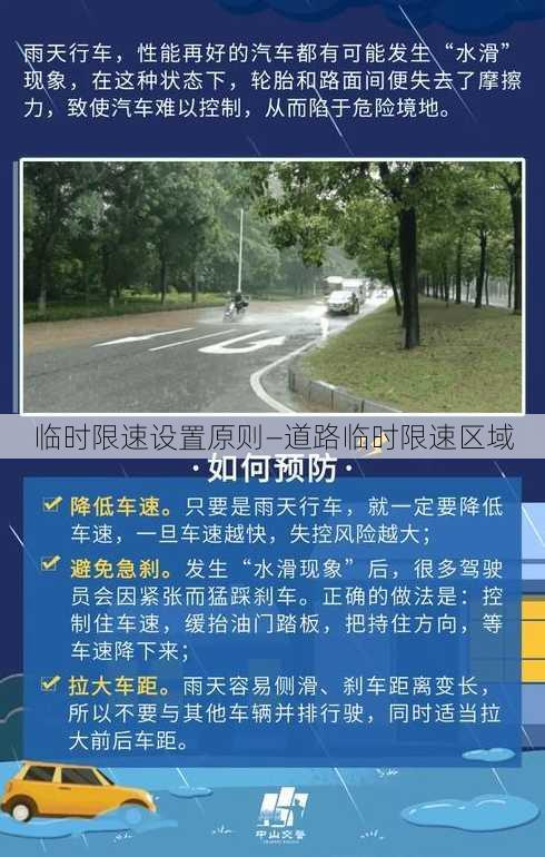 临时限速设置原则—道路临时限速区域