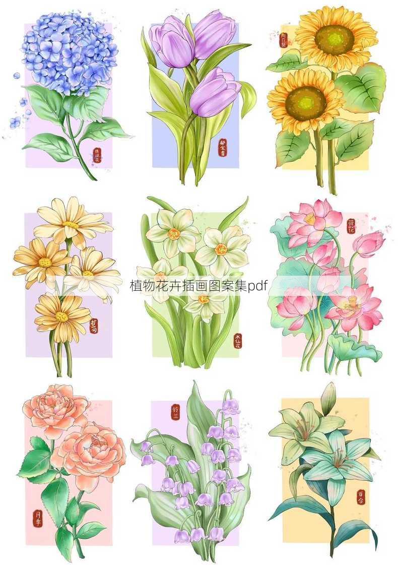 植物花卉插画图案集pdf