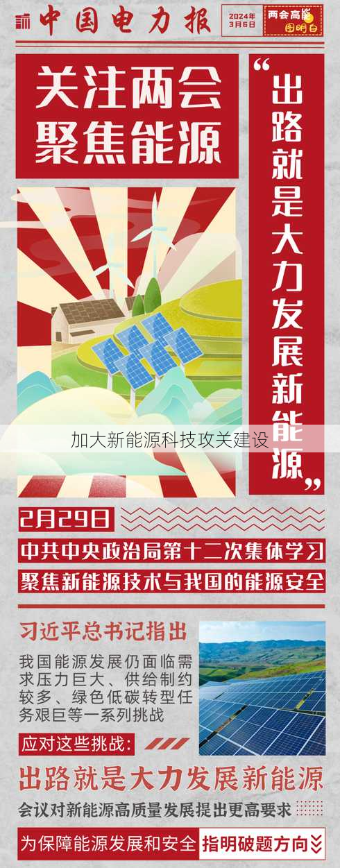 加大新能源科技攻关建设