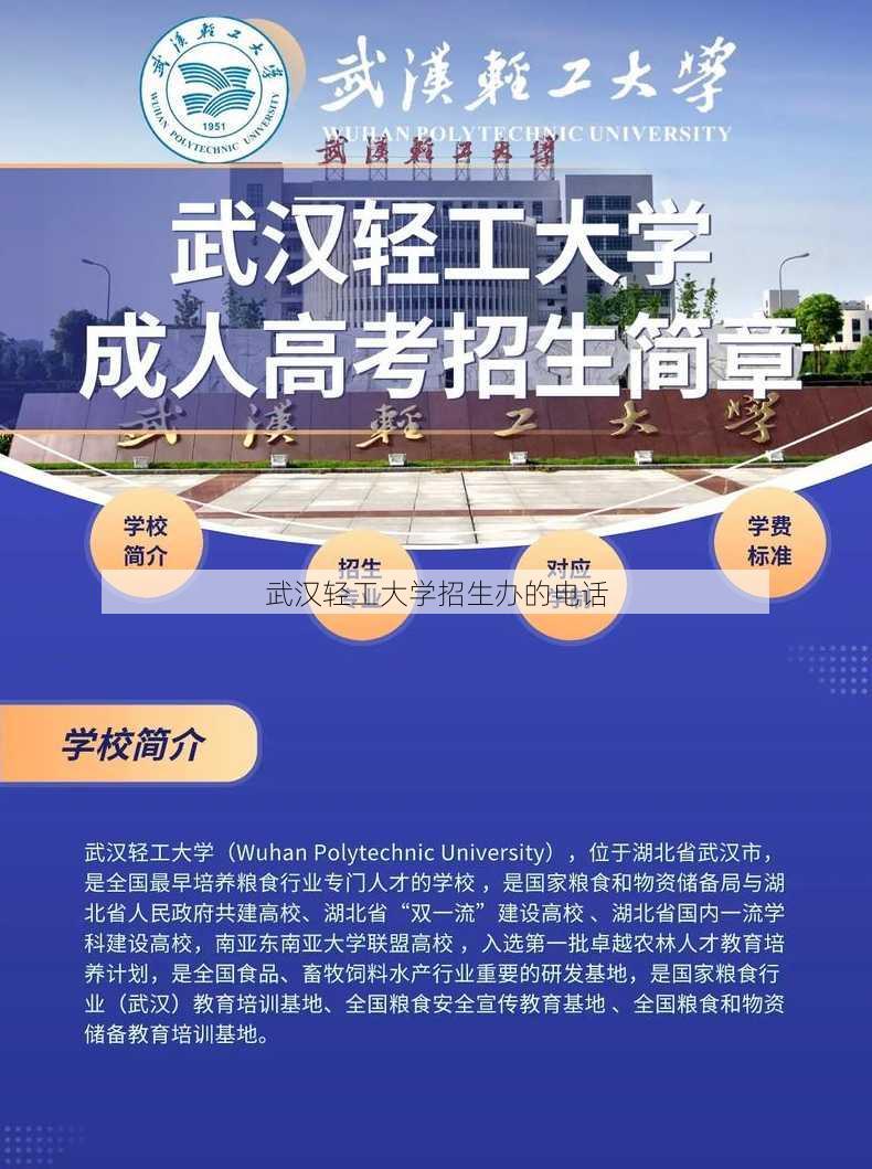 武汉轻工大学招生办的电话