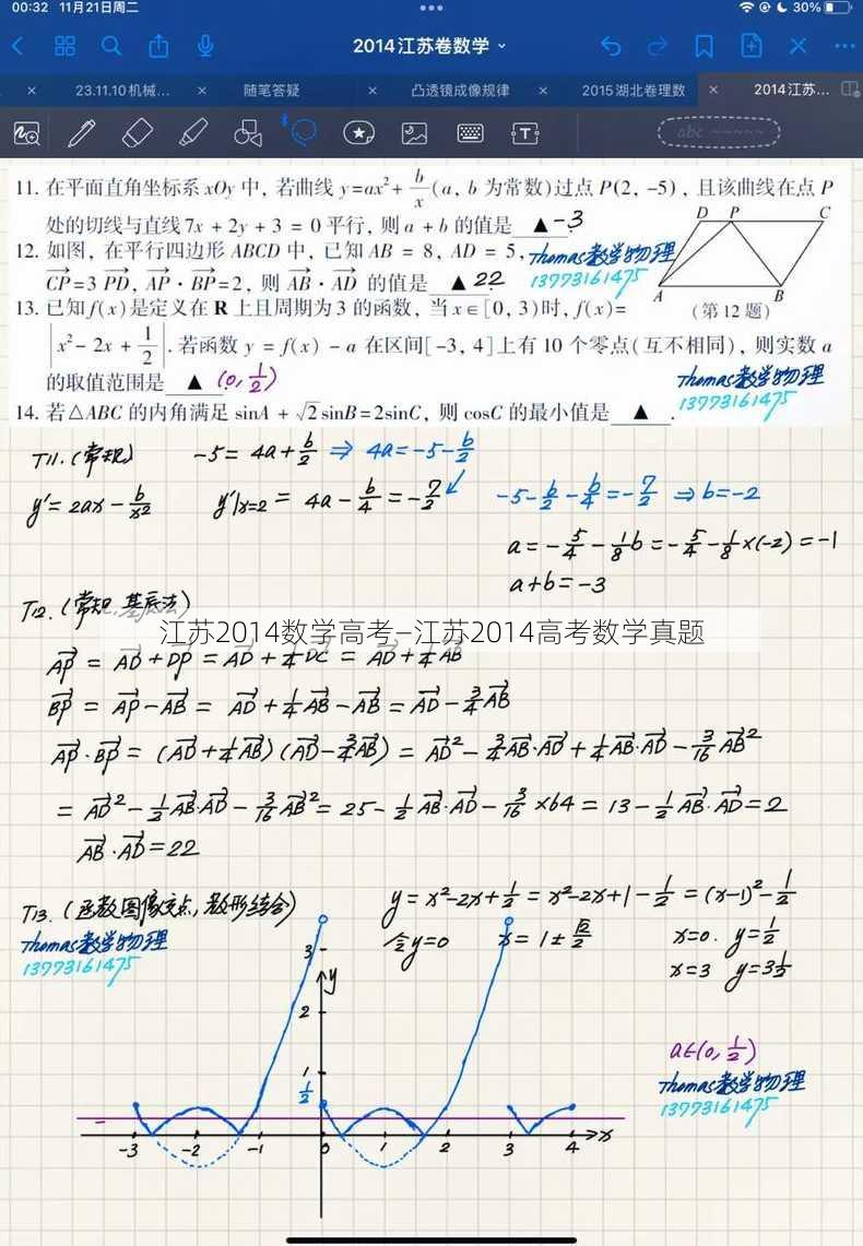 江苏2014数学高考—江苏2014高考数学真题