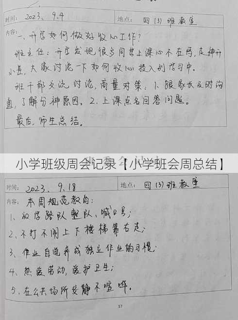 小学班级周会记录【小学班会周总结】