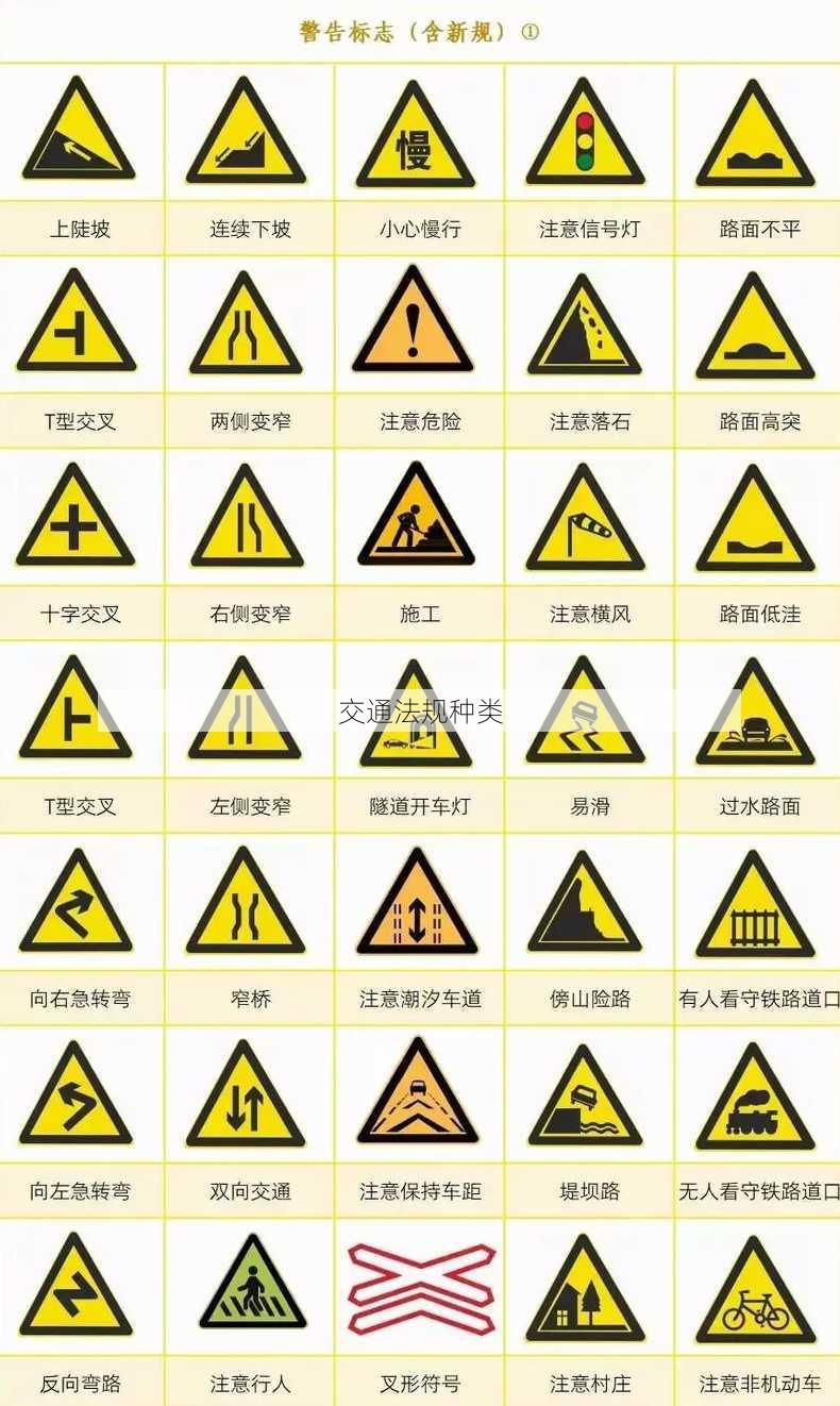 交通法规种类