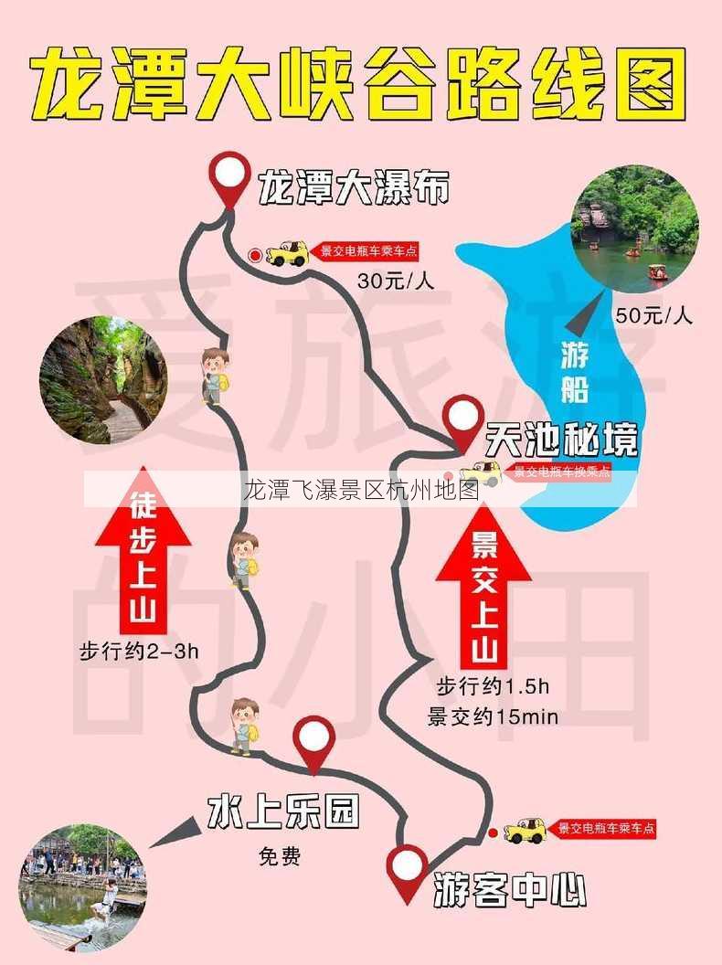 龙潭飞瀑景区杭州地图