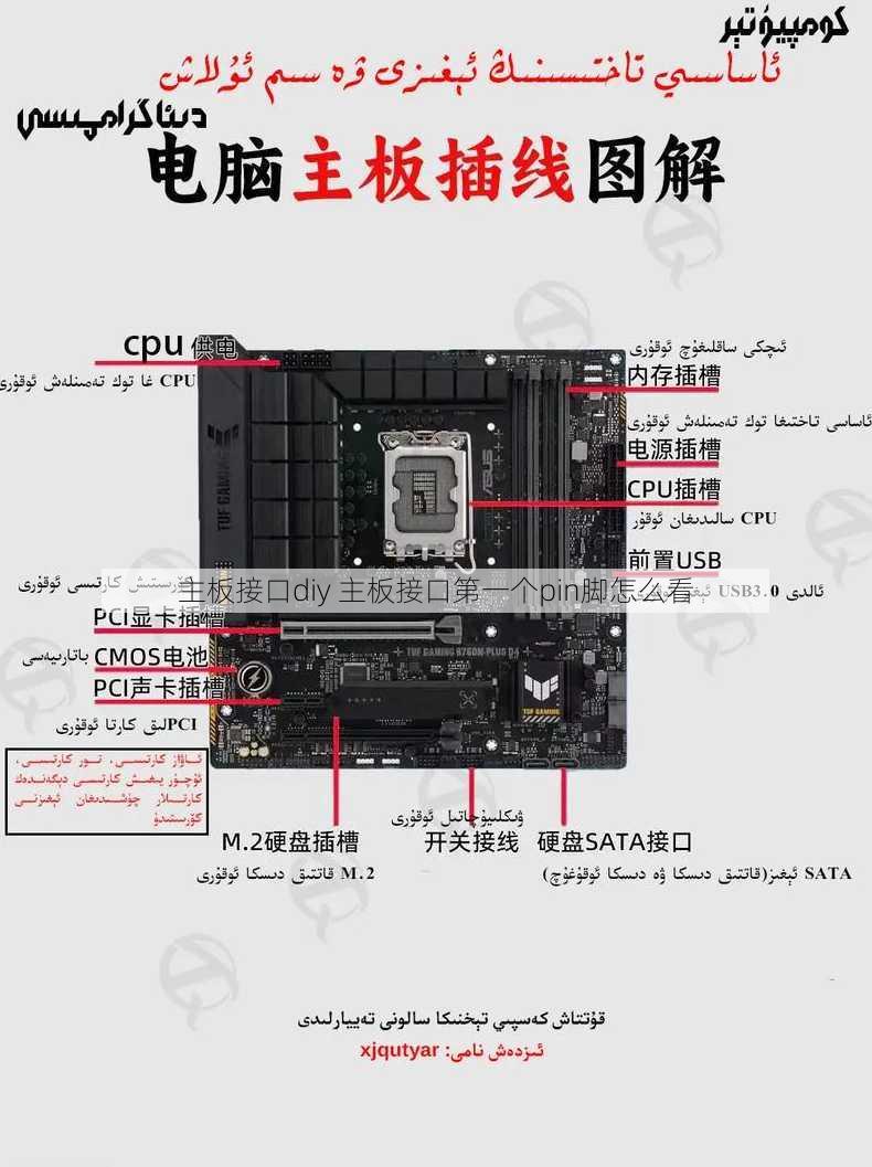 主板接口diy 主板接口第一个pin脚怎么看