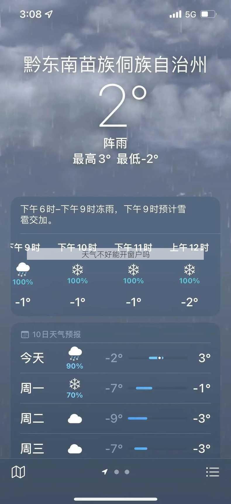 天气不好能开窗户吗