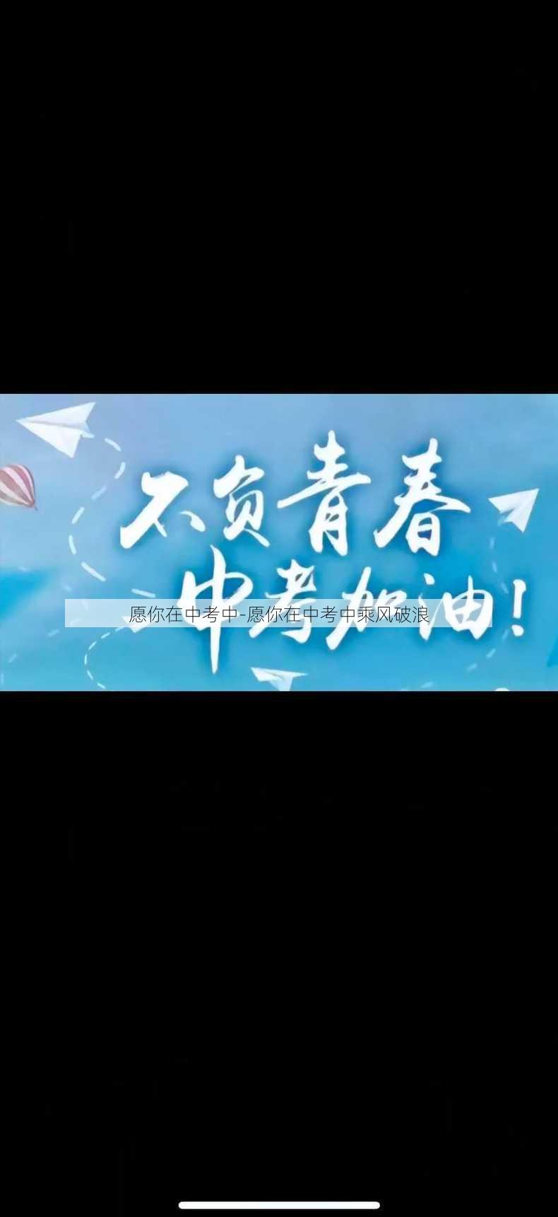 愿你在中考中-愿你在中考中乘风破浪