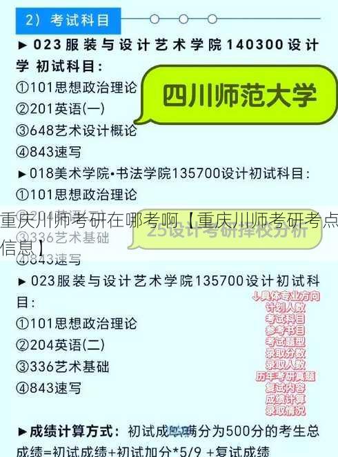 重庆川师考研在哪考啊【重庆川师考研考点信息】