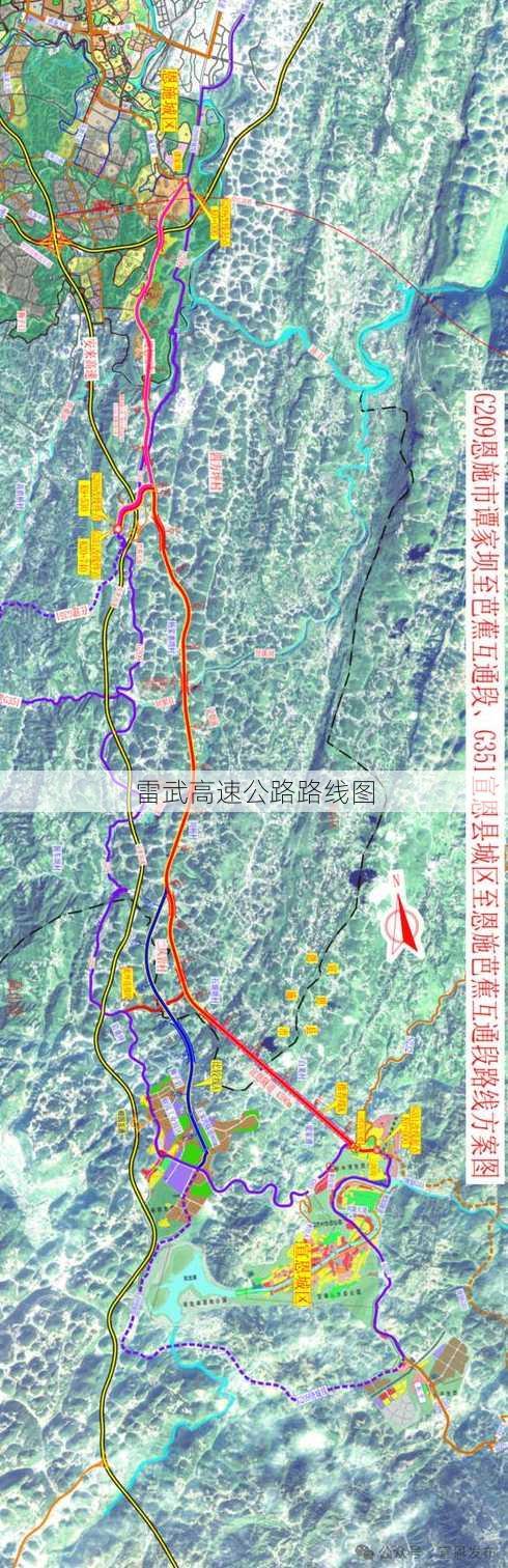 雷武高速公路路线图