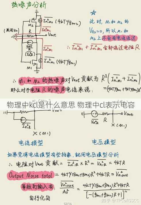 物理中kcl是什么意思 物理中cl表示电容