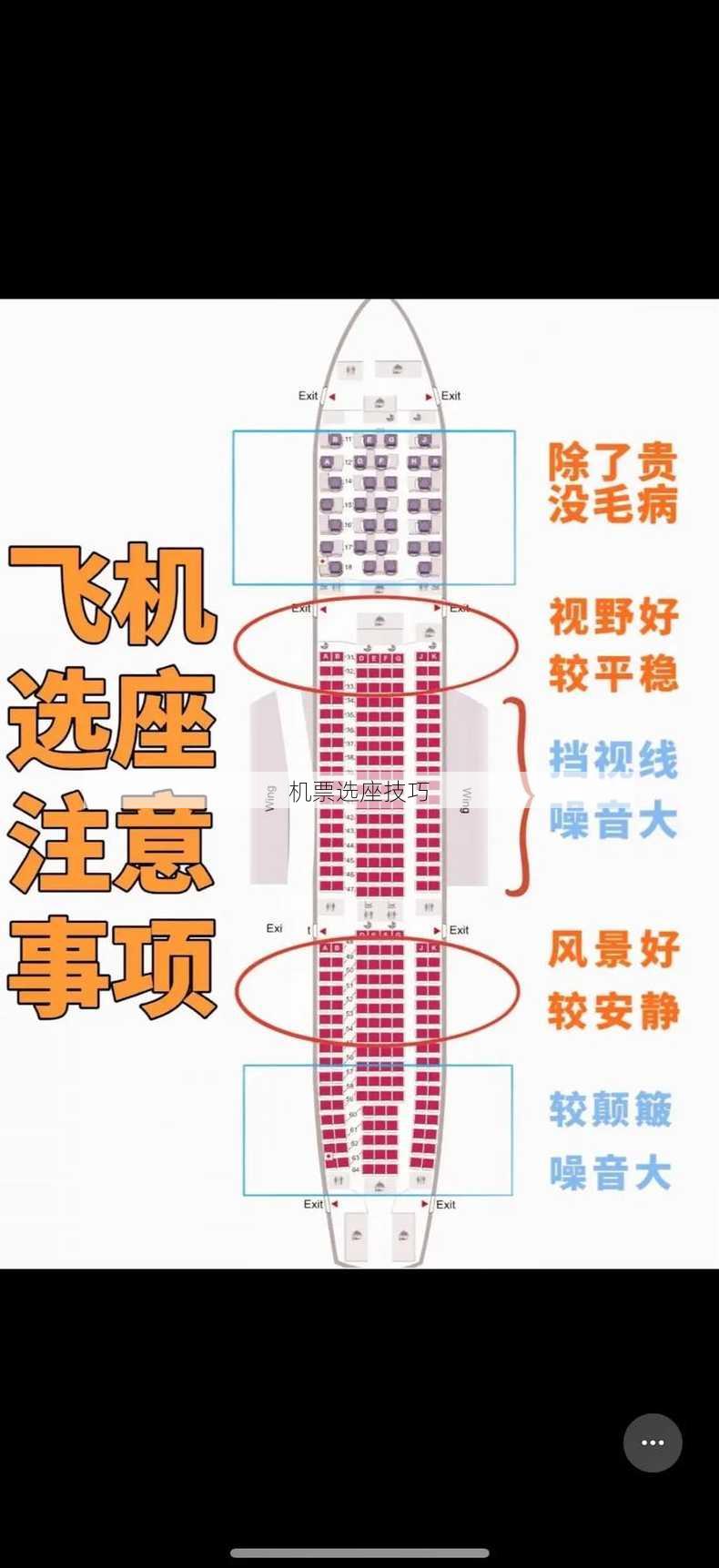 机票选座技巧