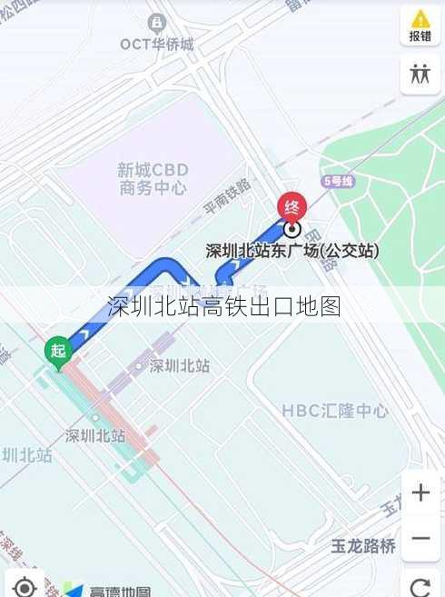 深圳北站高铁出口地图